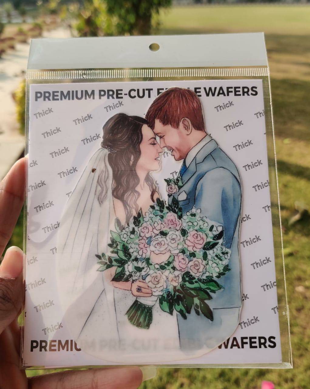 PanKraft Premium Pre-cut couple Edible PaperCode (TT-83)