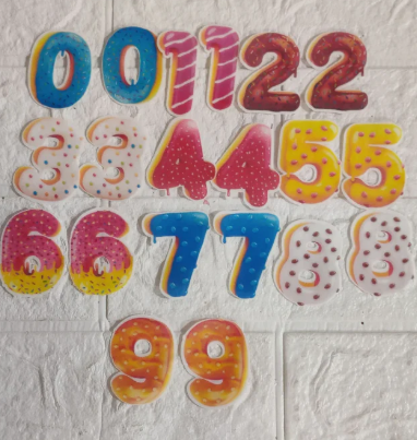 PanKraft Number Edible Waffer Paper Pack of -20 (WPC-076)